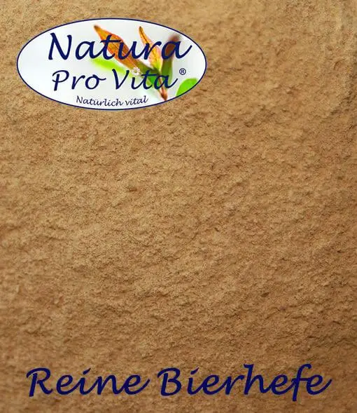 Bierhefe von Natura Pro Vita ist die ideale Nahrungsergänzung für Mensch und Tier - gut für Haut und Haar, Stoffwechsel und Verdauung. Natura Pro Vita reine Bierhefe