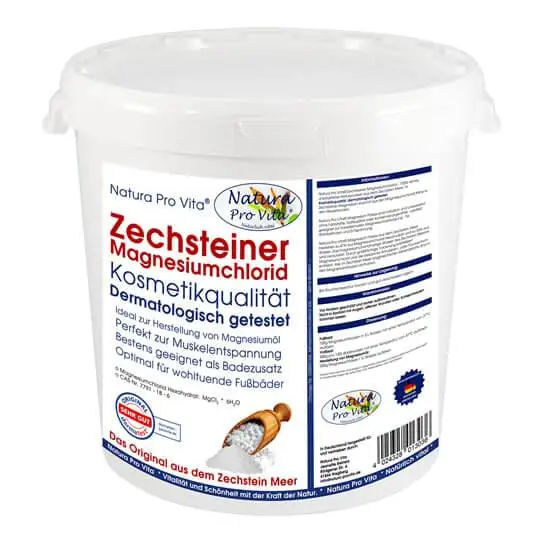 Zechsteiner Magnesiumchlorid von Natura Pro Vita - das Original aus dem Zechstein Meer in Kosmetikqualität - ideal für transdermale Magnesiumanwendungen