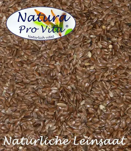Leinsaat von Natura Pro Vita - Natur pur für Magen und Verdauung. Naturbelassene braune Leinsamen - natürlicher Magenschutz und Darmschutz
