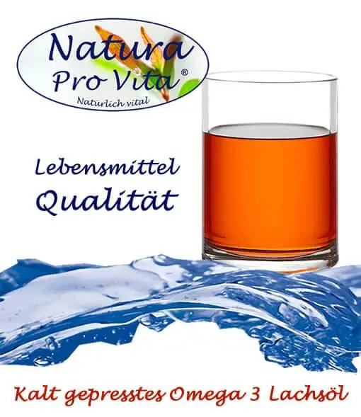 Natura Pro Vita Premium Lachsöl in absoluter Spitzenqualität Kalt gepresstes deutsches Omega 3 lachsöl